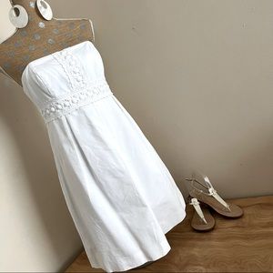 Lilly Pulitzer White Strapless Dress